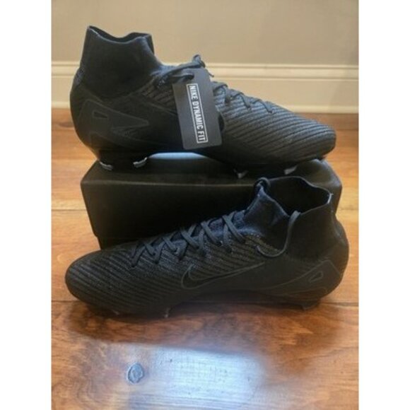 Nike Zoom Superfly 10 Elite FG "Deep Jungle Black" FQ1454-002 Cleats Men Sz 12.5 - Picture 2 of 5